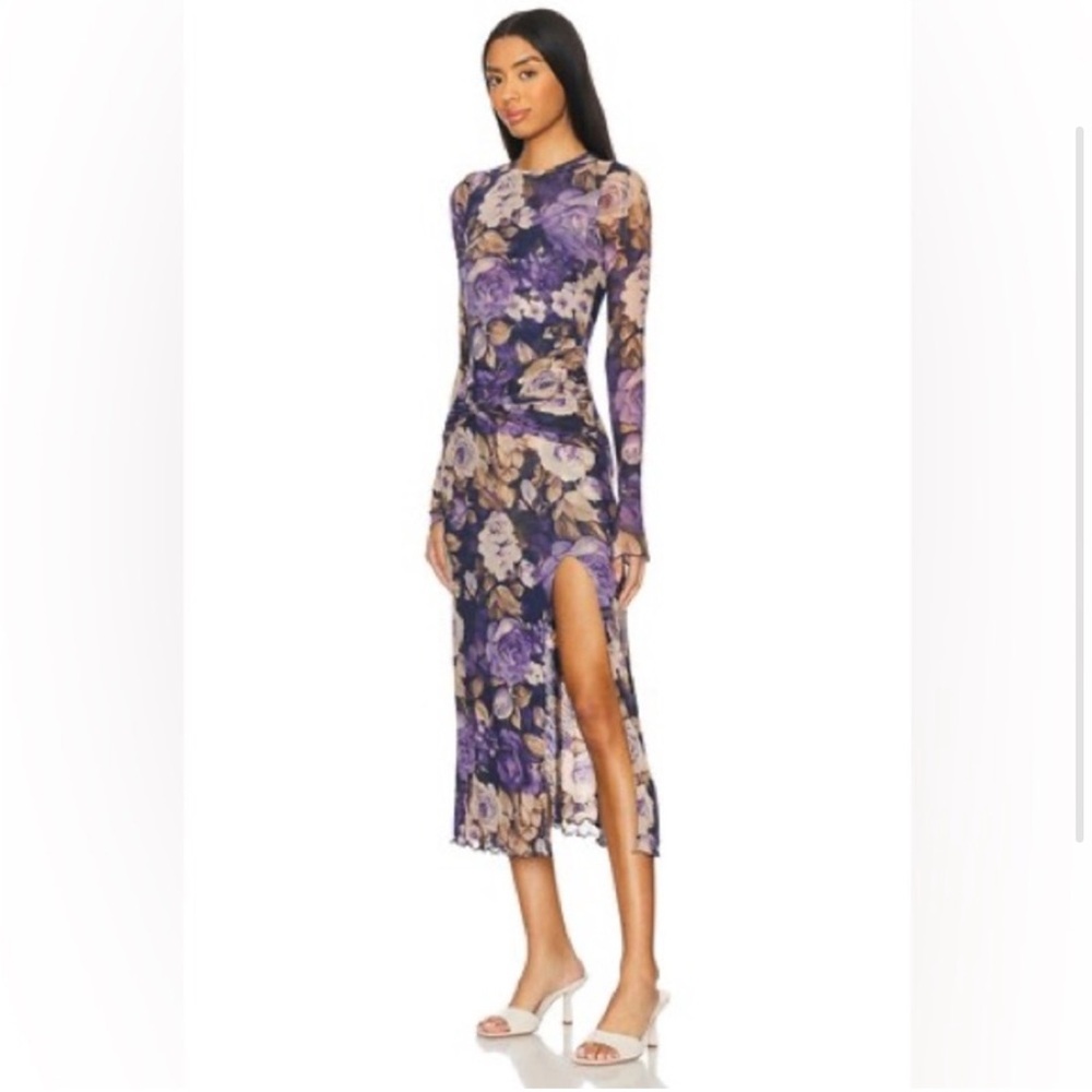 Free People Purple and Pink Midi Dress NWOT - Picture 2 of 6